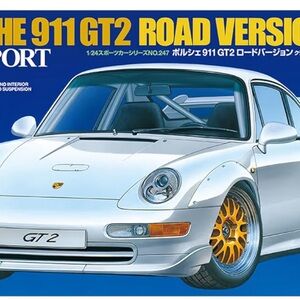 Tamiya 24247 Model Car Porsche GT2 at 1:24 Scale,White